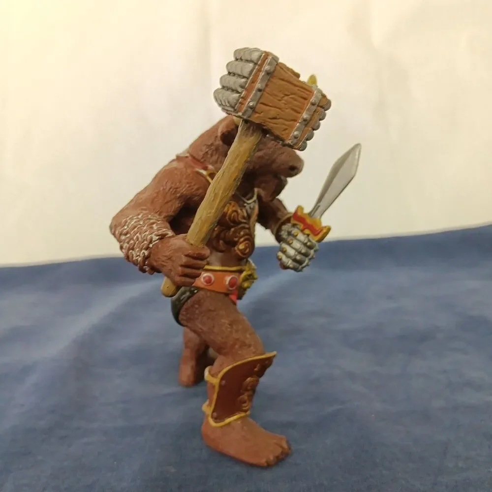 Papo Faceless Horseman Minotaur and Dragon Head Warrior Action Figure Lot PVC